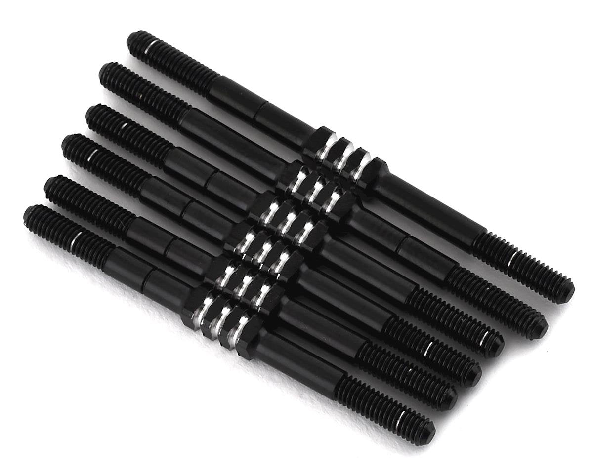 JConcepts Yokomo YZ-2 DTM 3.0 Fin Titanium Turnbuckle (Black) (6) (JCO2557-DTMB)