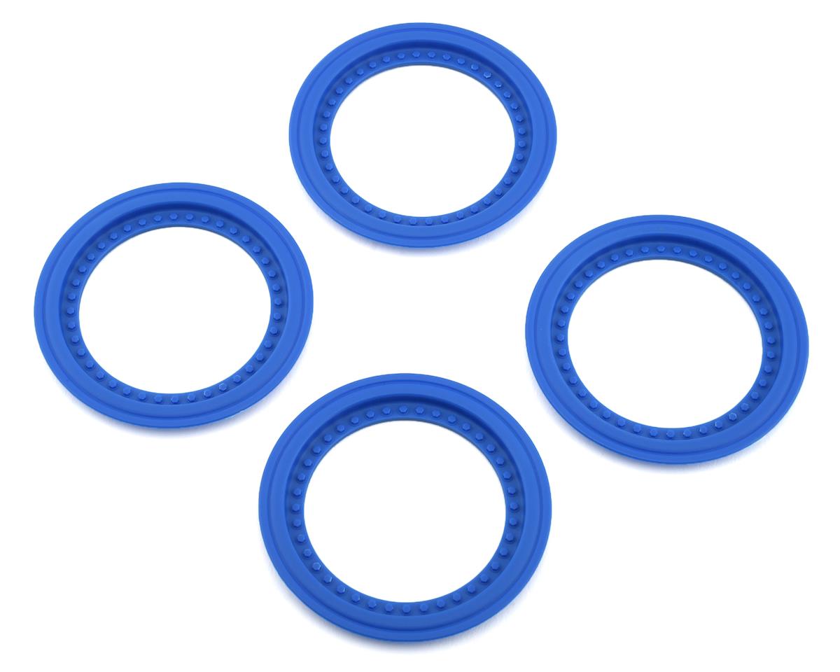 JConcepts Tribute Monster Truck Wheel Mock Beadlock Rings (Blue) (4) (JCO2651-1)