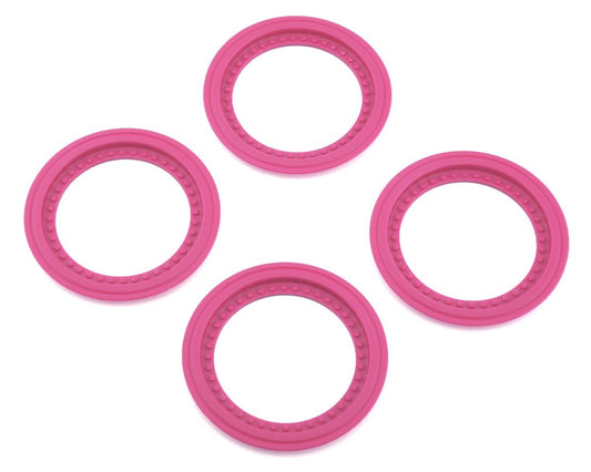 JConcepts Tribute Monster Truck Wheel Mock Beadlock Rings (Pink) (4) (JCO2651-4)
