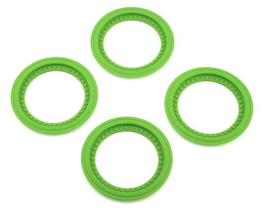 JConcepts Tribute Monster Truck Wheel Mock Beadlock Rings (Green) (4) (JCO2651-5)