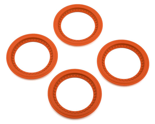JConcepts Tribute Monster Truck Wheel Mock Beadlock Rings (Orange) (4) (JCO2651-6)