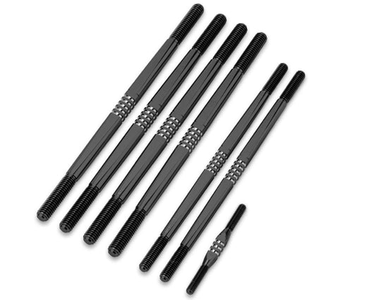 JConcepts Tekno NT48 2.0 Fin Titanium Turnbuckle Set (Black) (7) (JCO2675-2)