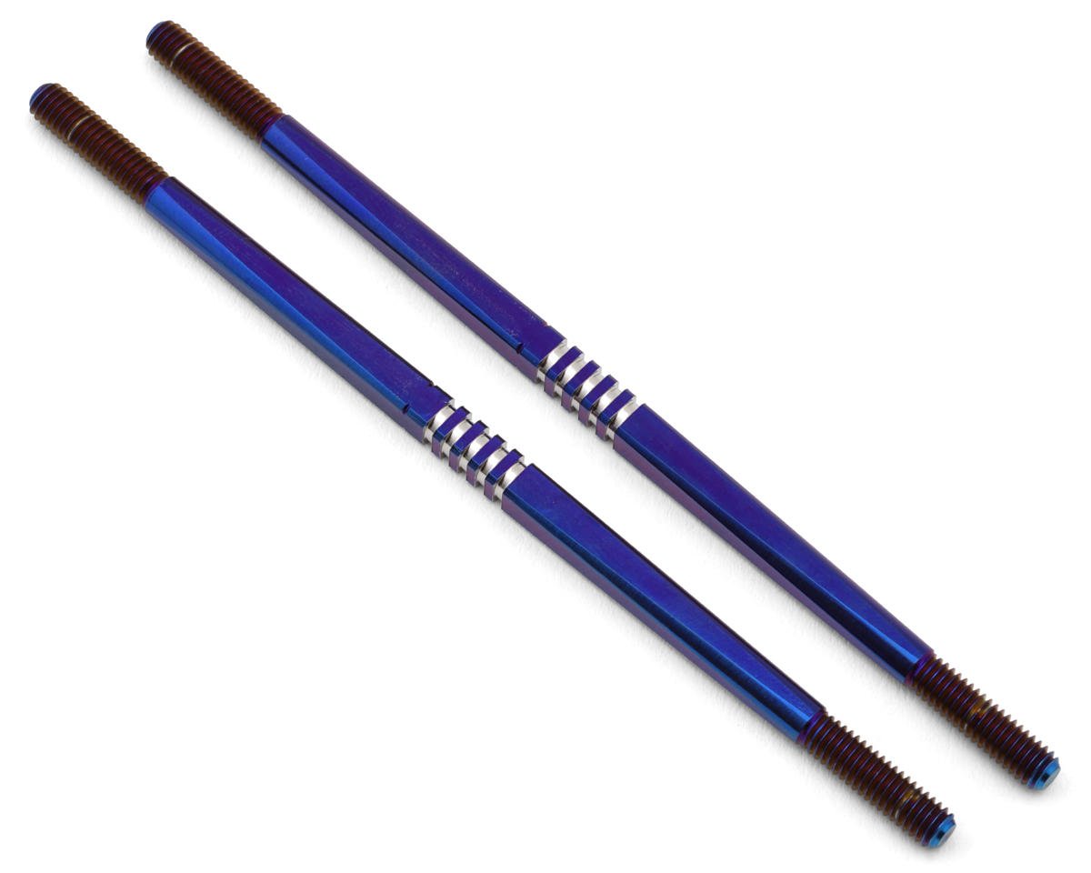 JConcepts Tekno NT48 2.0 4x106mm Fin Titanium Turnbuckles (Blue) (2) (JCO2675-OP1)