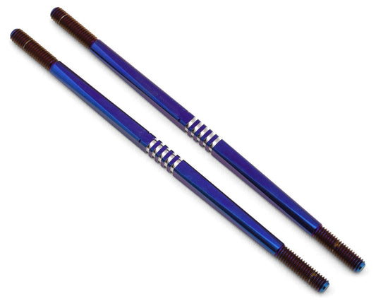 JConcepts Tekno NT48 2.0 4x106mm Fin Titanium Turnbuckles (Blue) (2) (JCO2675-OP1)