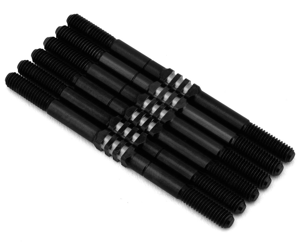 JConcepts XRAY XB2 2024 Fin Titanium Turnbuckles (Black) (6) (JCO2723-2)