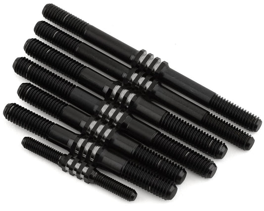 JConcepts Losi 8IGHT-X 2.0 Fin Titanium Turnbuckle Kit (Black) (7) (JCO2801-2)