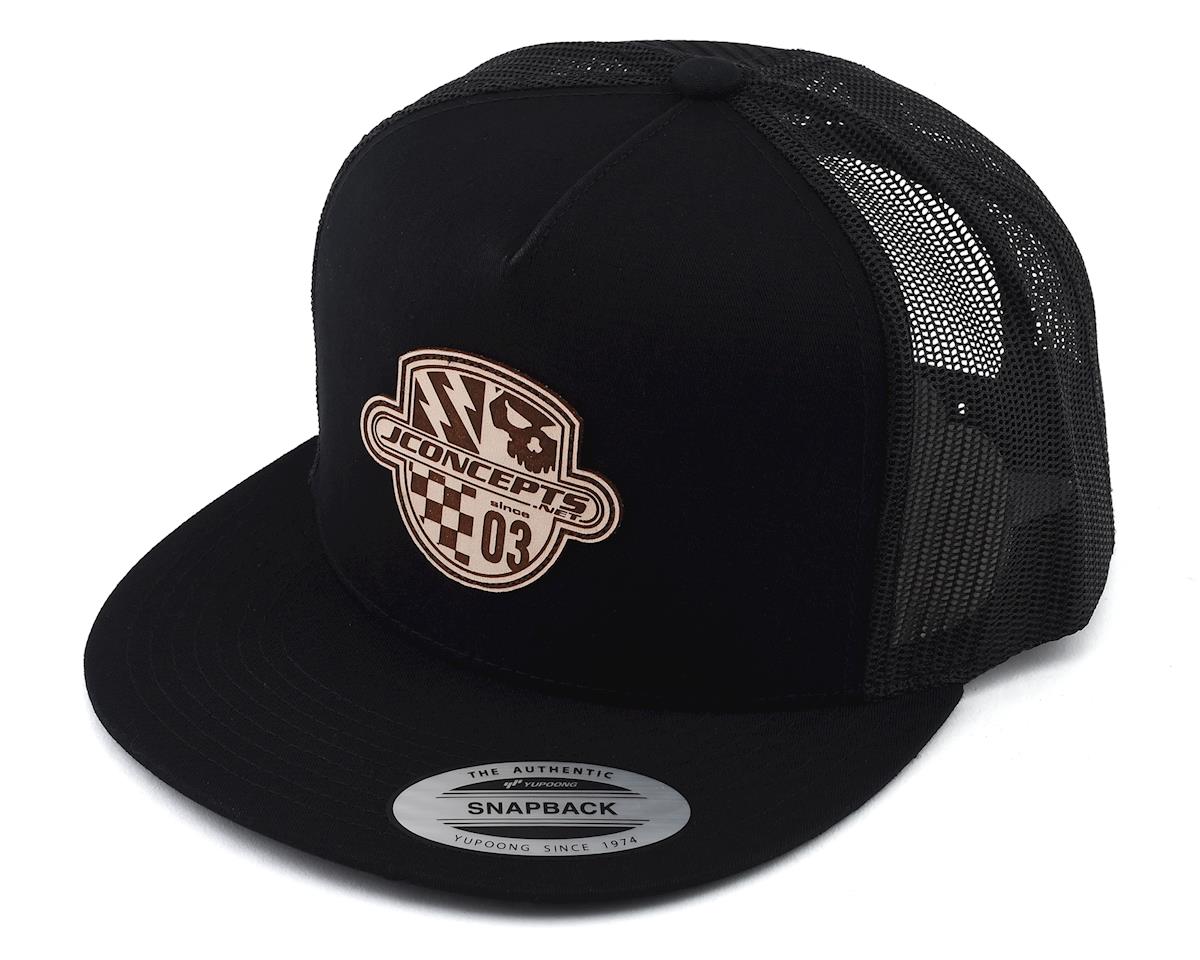 JConcepts Destination Snapback Flatbill Hat (Black) (One Size Fits Most) (JCO2845B)