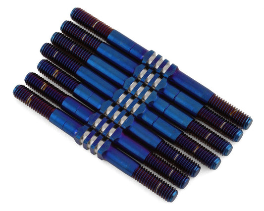 JConcepts TLR 22X-4 3.5mm Fin Turnbuckle Kit (Blue) (7) (JCO2849-1)