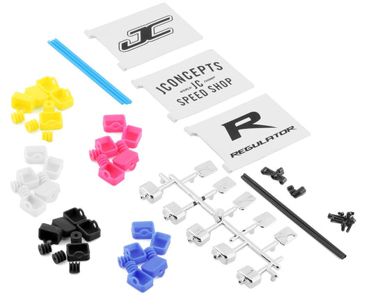 JConcepts Monster Truck Light Bucket, Flags & Flag Mount Set (JCO2912)