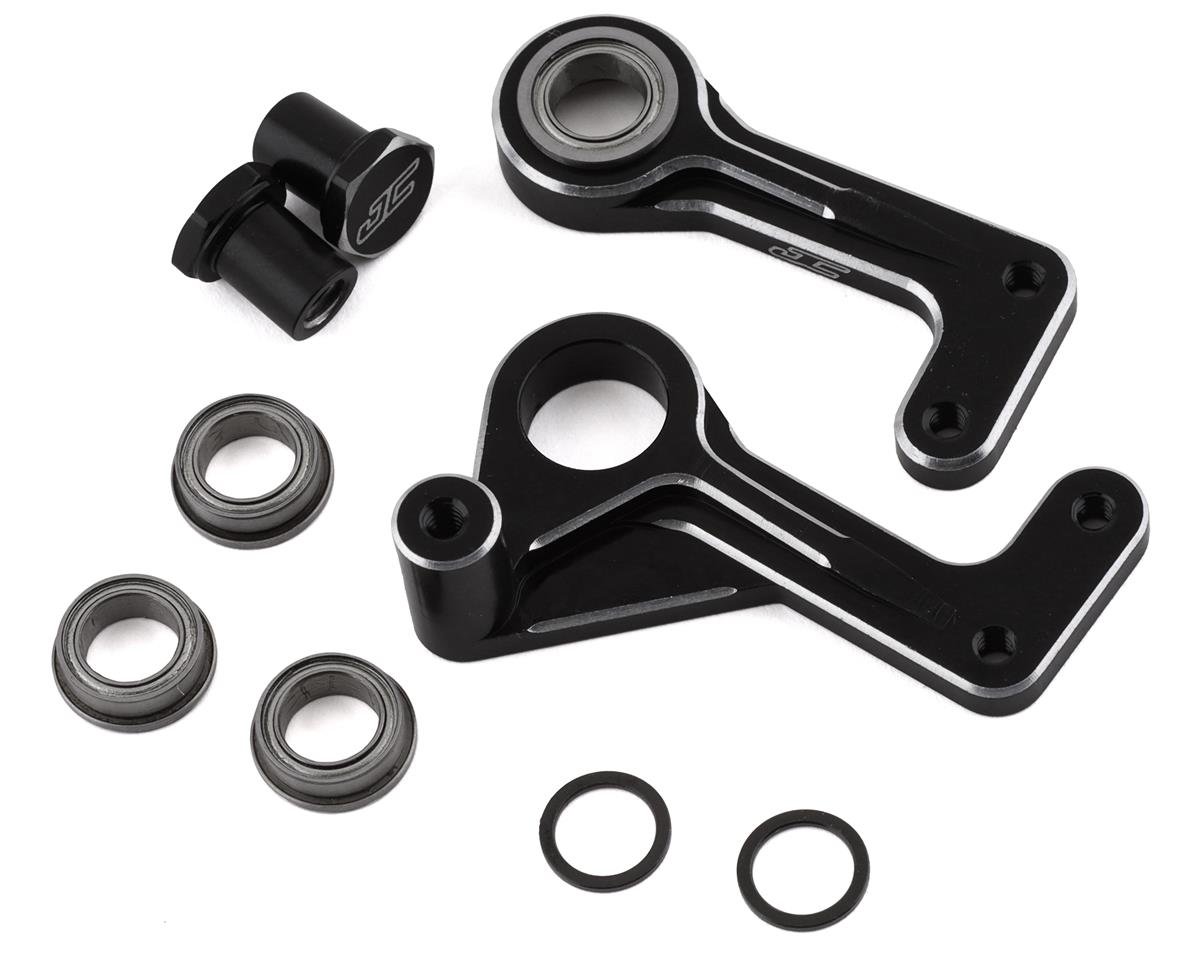 JConcepts RC10T Aluminum Steering Bellcranks (Black) (JCO2931-2)