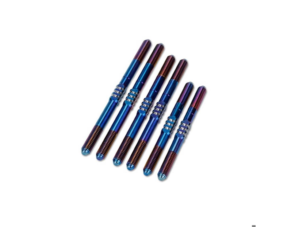 JConcepts Schumacher Cougar LD3 Fin Turnbuckle Kit (Blue) (JCO2969-1)