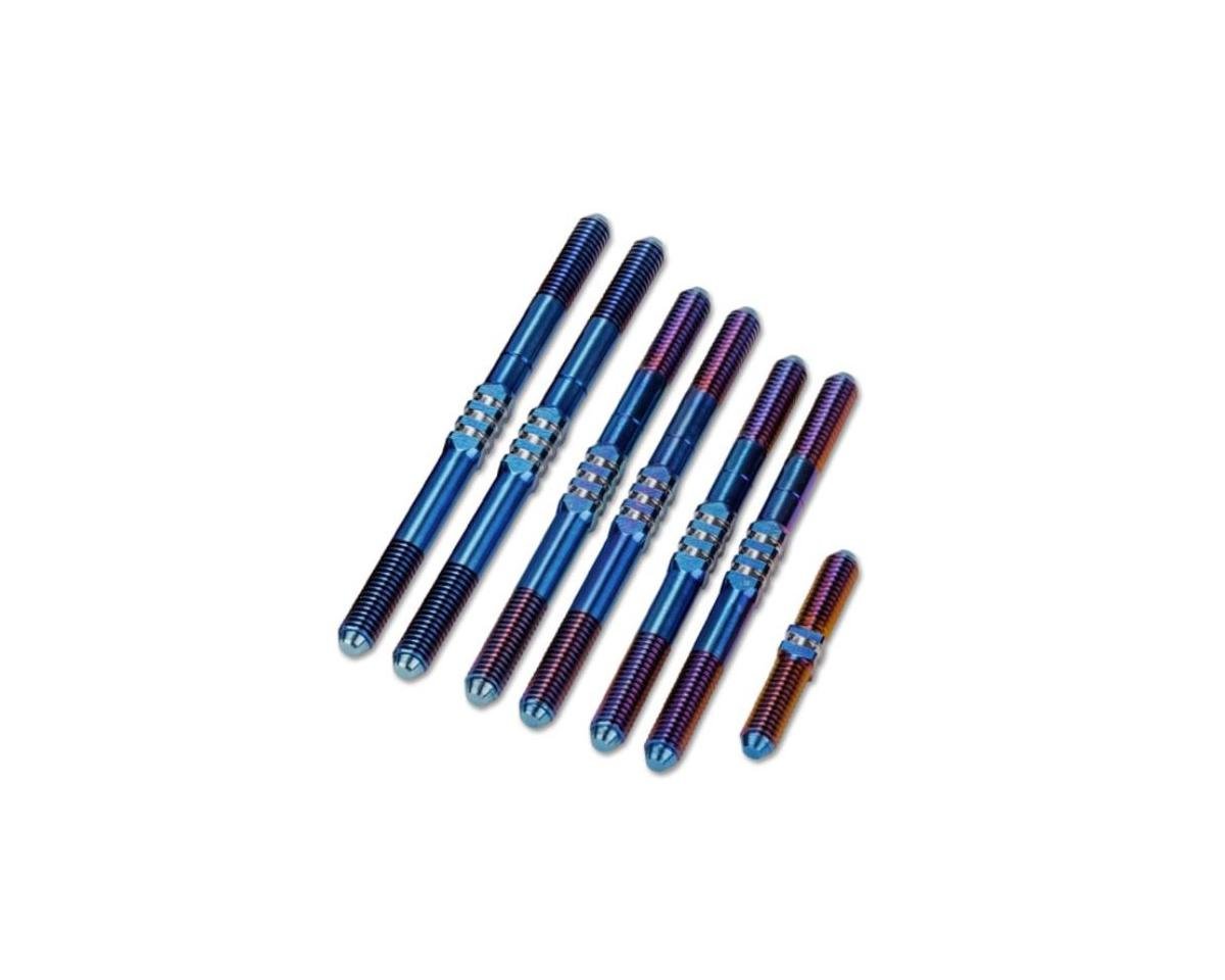 JConcepts Schumacher Cat L1R Fin Turnbuckle Kit (Blue) (JCO2970-1)