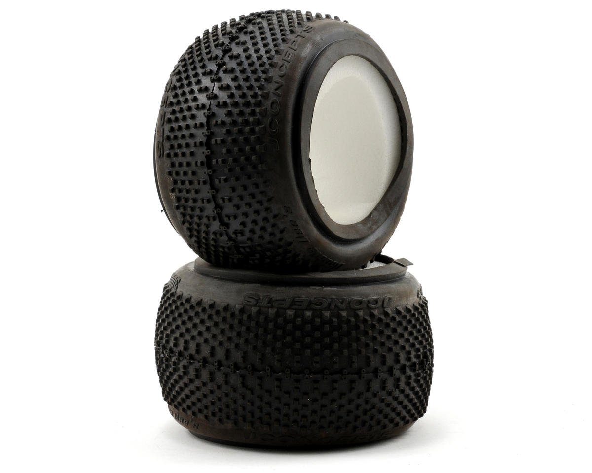 JConcepts Double Dee's 2.2" 4WD 1/10 Front Buggy Tires (2) (Green) (JCO3003-02)