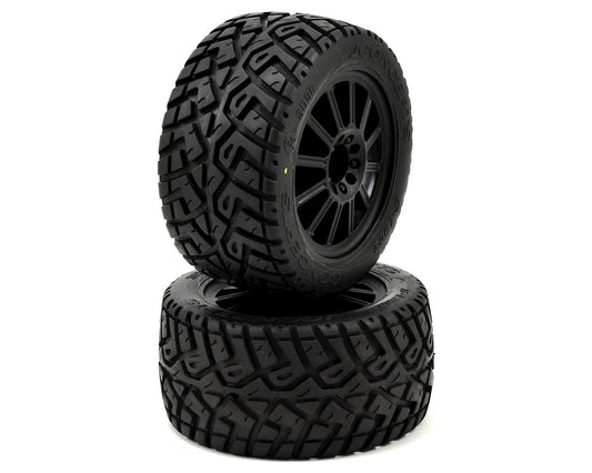 JConcepts G-Locs 2.8 Pre-Mounted w/Rulux Rear Wheels (2) (Black) (Yellow) (JCO3056-3040)