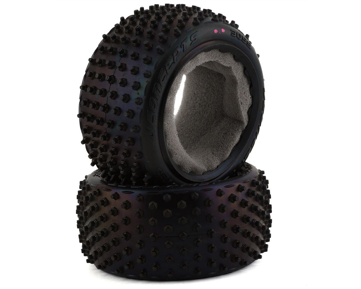 JConcepts Drop Step 2.2" Rear Buggy Carpet Tires (2) (Pink) (JCO3059-010)