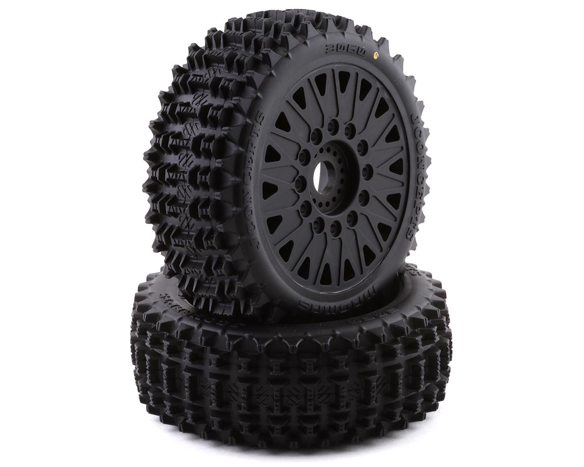 JConcepts Magma Pre-Mounted 1/8 Buggy Tires w/Cheetah Wheel (Black) (2) (Yellow) (JCO3060-3097)