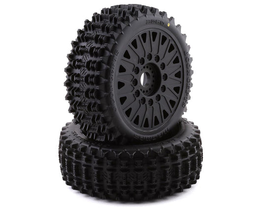JConcepts Magma Pre-Mounted 1/8 Buggy Tires w/Cheetah Wheel (Black) (2) (Yellow) (JCO3060-3097)