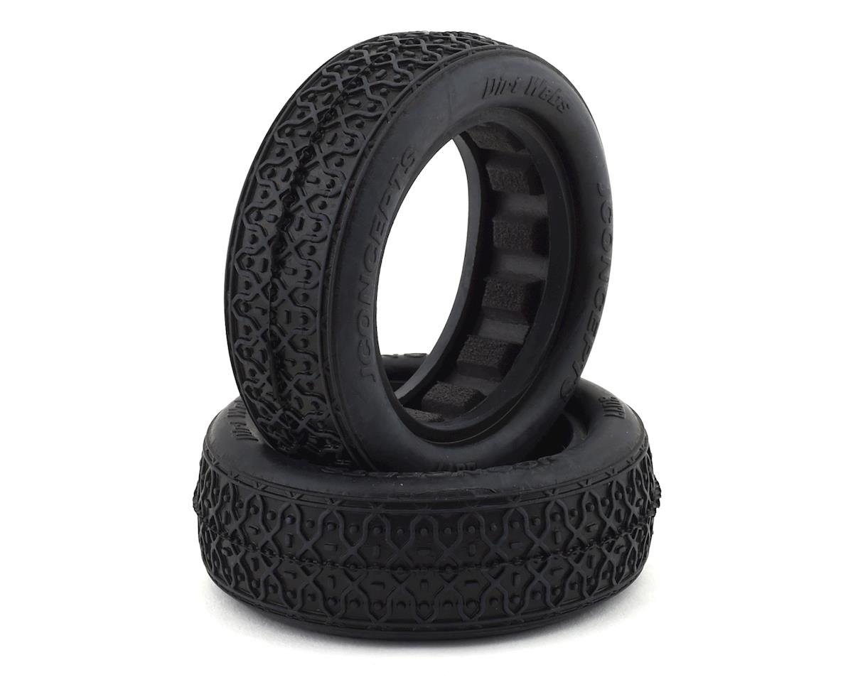 JConcepts Dirt Webs 2.2" 1/10 2WD Front Buggy Tires w/Dirt Tech Inserts (2) (Aqua A2) (JCO3077-03)