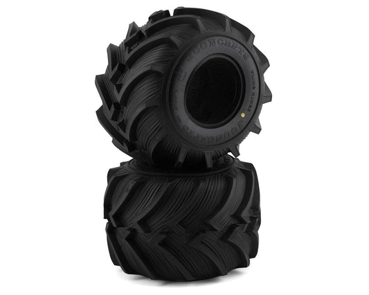 JConcepts Fling Kings 2.6" Monster Truck Tires (2) (Yellow) (JCO3084-00)