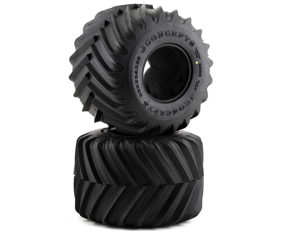 JConcepts Renegades 2.6" Monster Truck Tires (2) (Yellow) (JCO3085-00)
