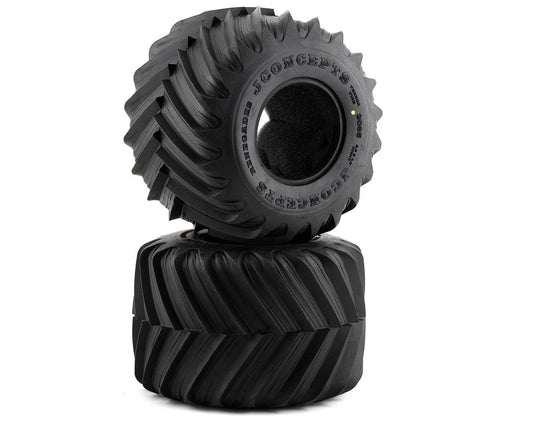 JConcepts Renegades 2.6" Monster Truck Tires (2) (Yellow) (JCO3085-00)