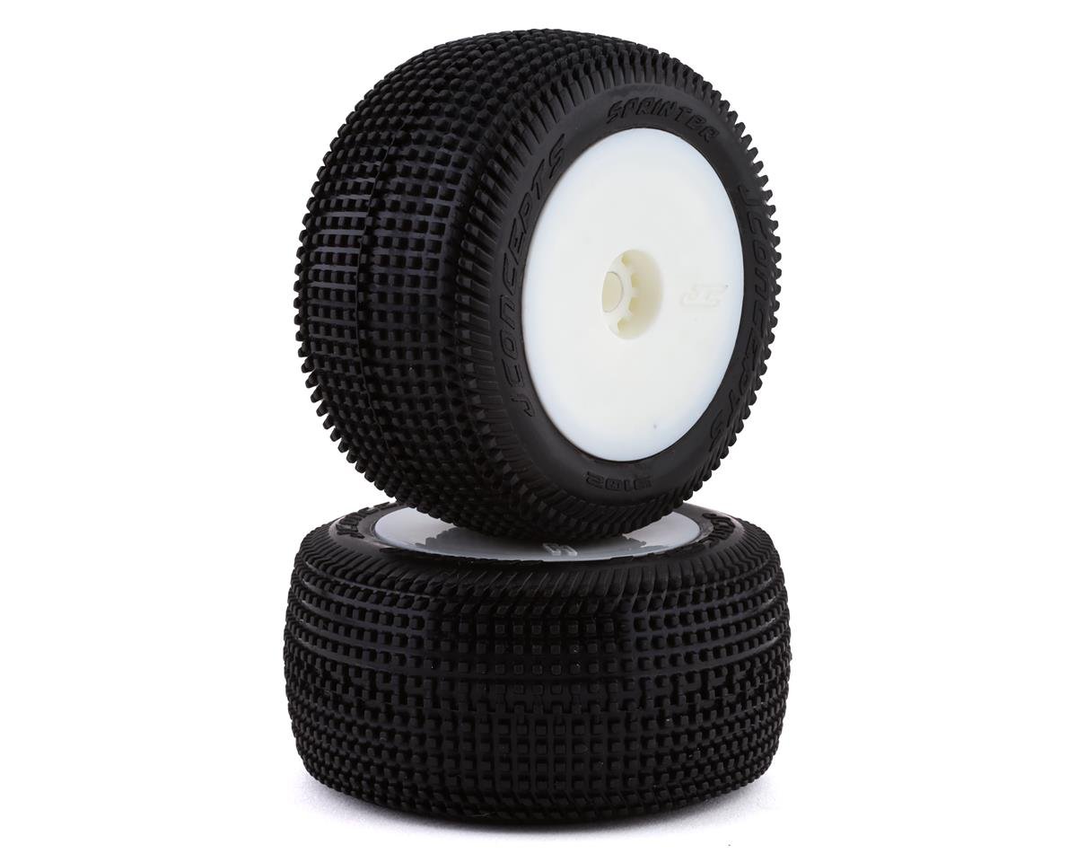 JConcepts Mini-T 2.0 Sprinter Pre-Mounted Rear Tires (White) (2) (Pink) (JCO3102-101091)