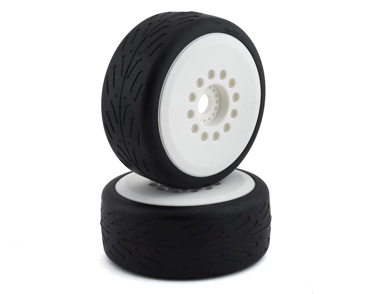 JConcepts Speed Claw Belted Tire Pre-Mounted w/Cheetah Speed-Run Wheel (White) (JCO3113-19)