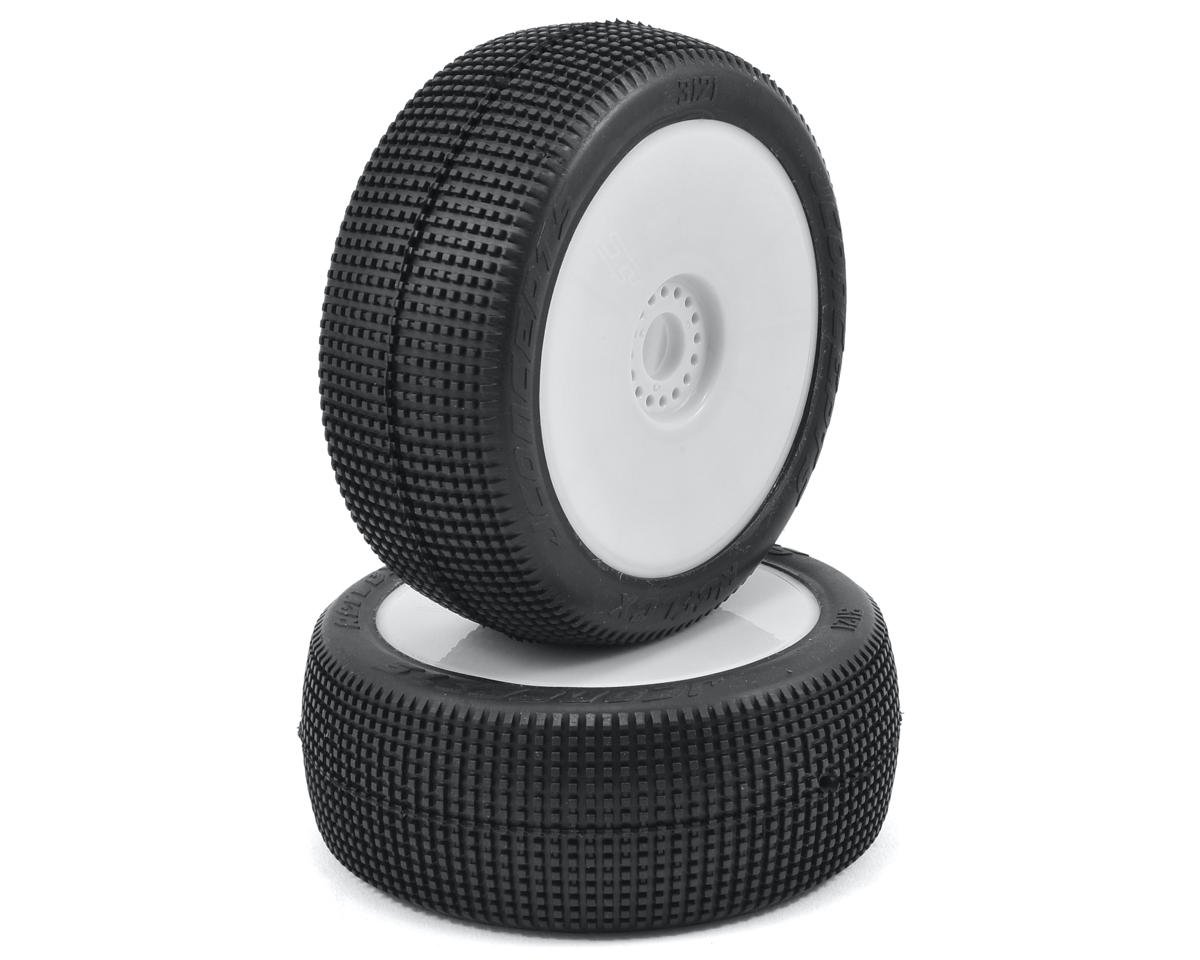 JConcepts Reflex Pre-Mounted 1/8th Buggy Tires (2) (White) (Green) (JCO3121-12)