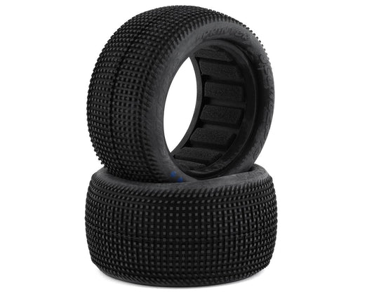 JConcepts Sprinter 2.2" Rear Buggy Dirt Oval Tires (2) (Aqua A2) (JCO3133-03)