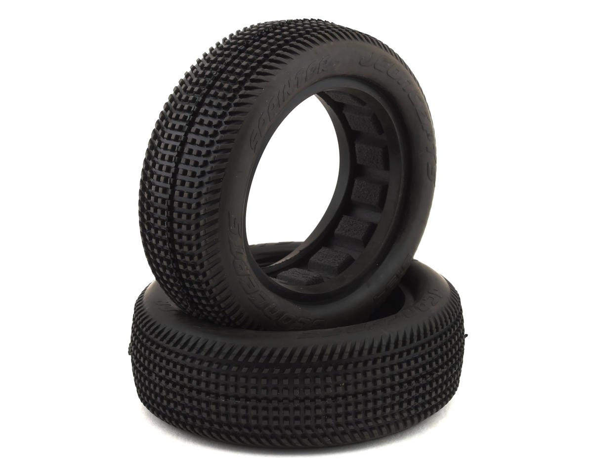 JConcepts Sprinter 2.2" 2WD Front Buggy Dirt Oval Tires (2) (Green) (JCO3134-02)