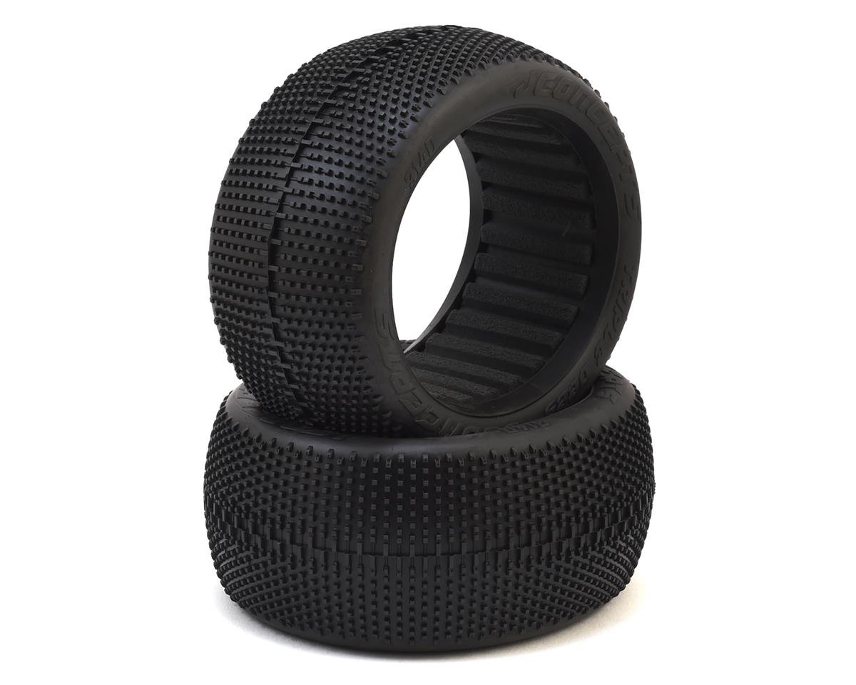 JConcepts Triple Dees 4.0" 1/8th Truggy Tires (2) (Aqua A2) (JCO3140-03)