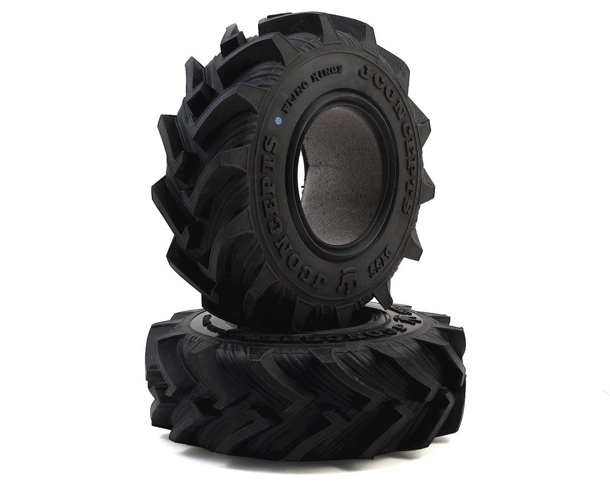 JConcepts Fling King 2.6" Mega Monster Truck Tires (2) (Blue) (JCO3155-01)