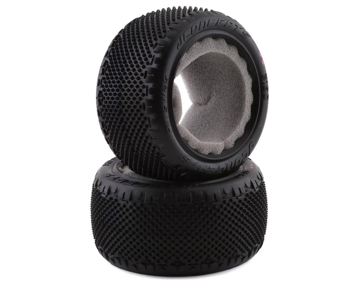 JConcepts Pin Swag 2.2" Rear Buggy Carpet Tires (2) (Pink) (JCO3180-010)