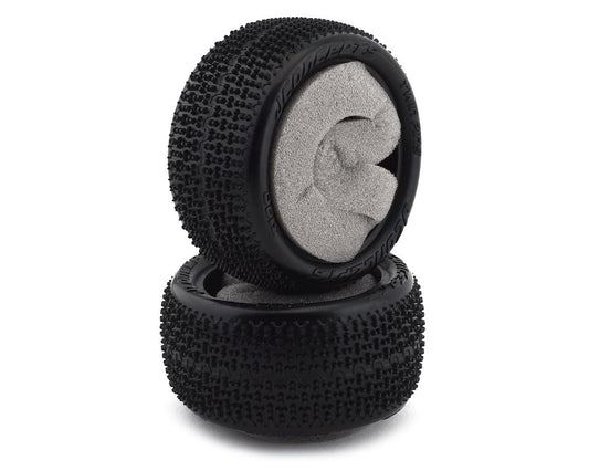 JConcepts Twin Pins 2.2" Rear Buggy Carpet Tires (2) (Pink) (JCO3190-010)