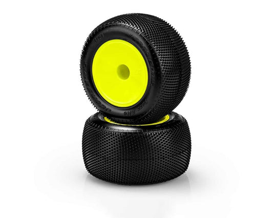 JConcepts Fuzz Bite 2.2" Pre-Mounted Stadium Truck Tires (Yellow) (2) (Pink) (JCO3191-201091)