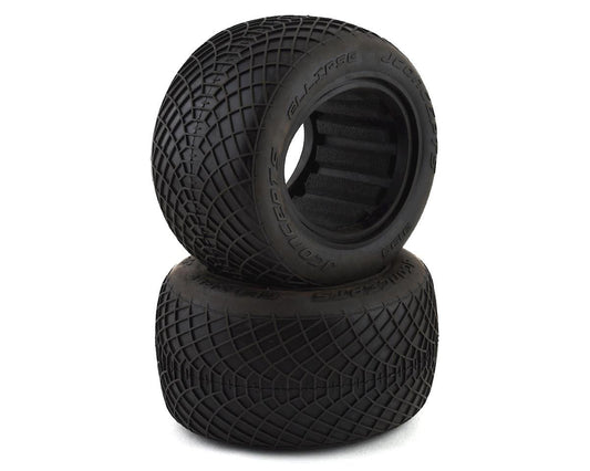 JConcepts Ellipse 2.2" 1/10 Stadium Truck Tires (2) (Green) (JCO3199-02)