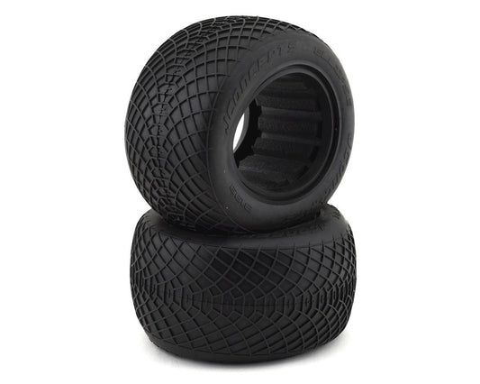 JConcepts Ellipse 2.2" 1/10 Stadium Truck Tires (2) (Black) (JCO3199-07)