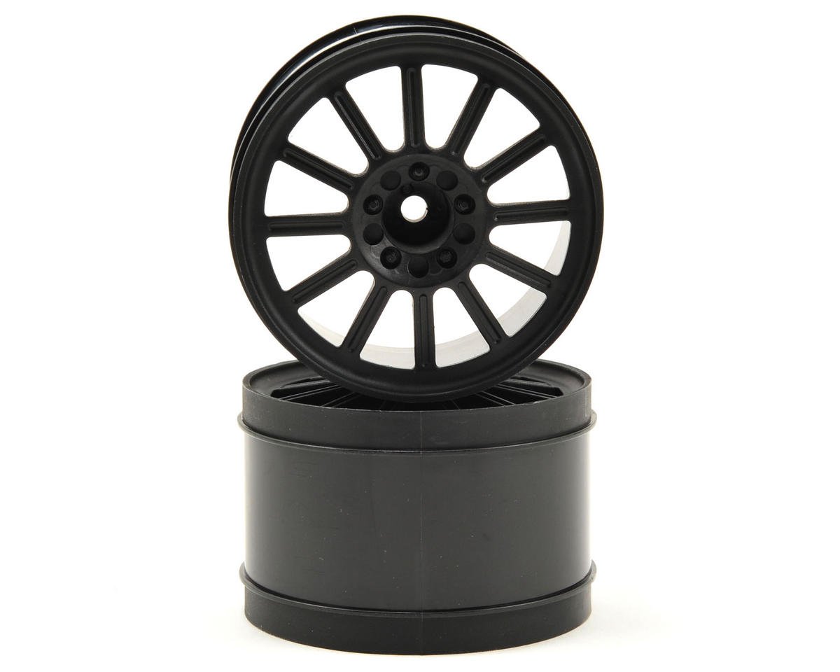 JConcepts 12mm Hex Rulux 2.8" Rear Wheel (2) (Black) (JCO3341B)