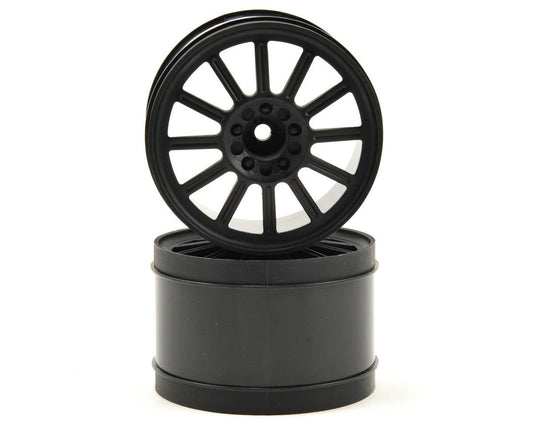 JConcepts 12mm Hex Rulux 2.8" Rear Wheel (2) (Black) (JCO3341B)