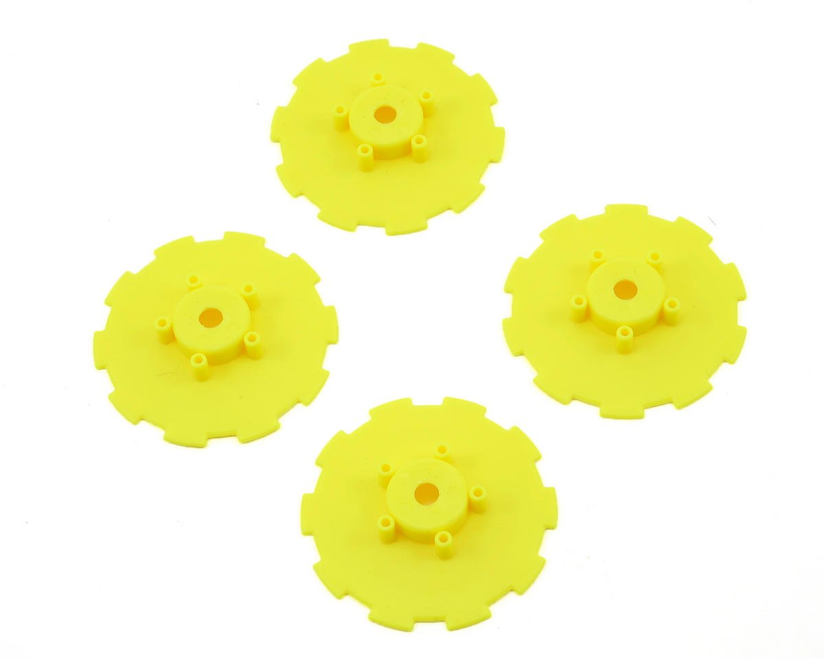 JConcepts Hazard Wheel Dish (Yellow) (4) (SC5M) (JCO3344YD)