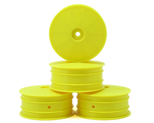 JConcepts 9.5mm Hex Mono 2.2 4WD Front Buggy Wheels (4) (B44.2) (Yellow) (JCO3349Y)