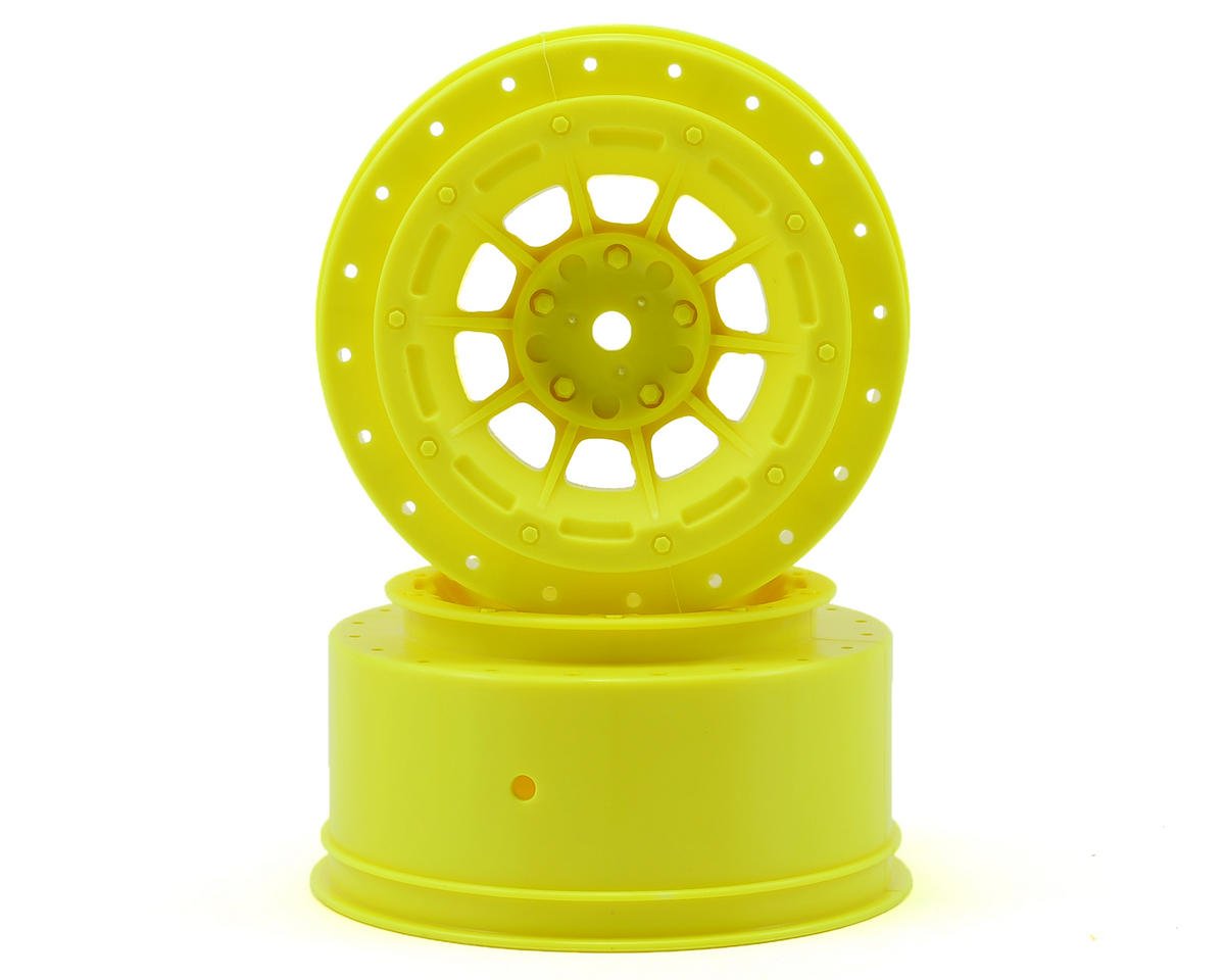JConcepts 12mm Hex Hazard Short Course Wheels (Yellow) (2) (JCO3351Y)
