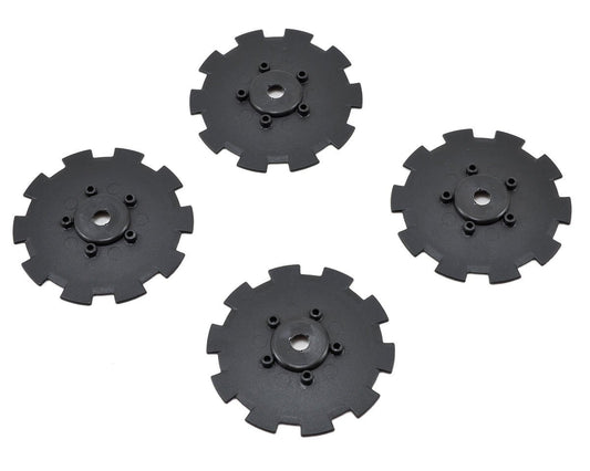 JConcepts Hazard Wheel Dish (Black) (4) (TEN-SCTE) (JCO3352BD)