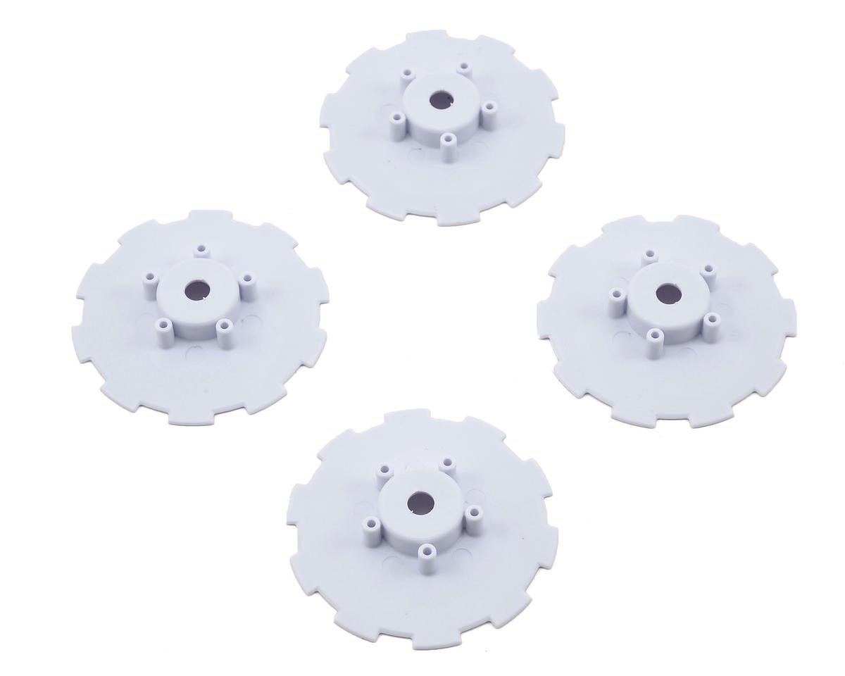 JConcepts Hazard Wheel Dish (White) (4) (TEN-SCTE) (JCO3352WD)