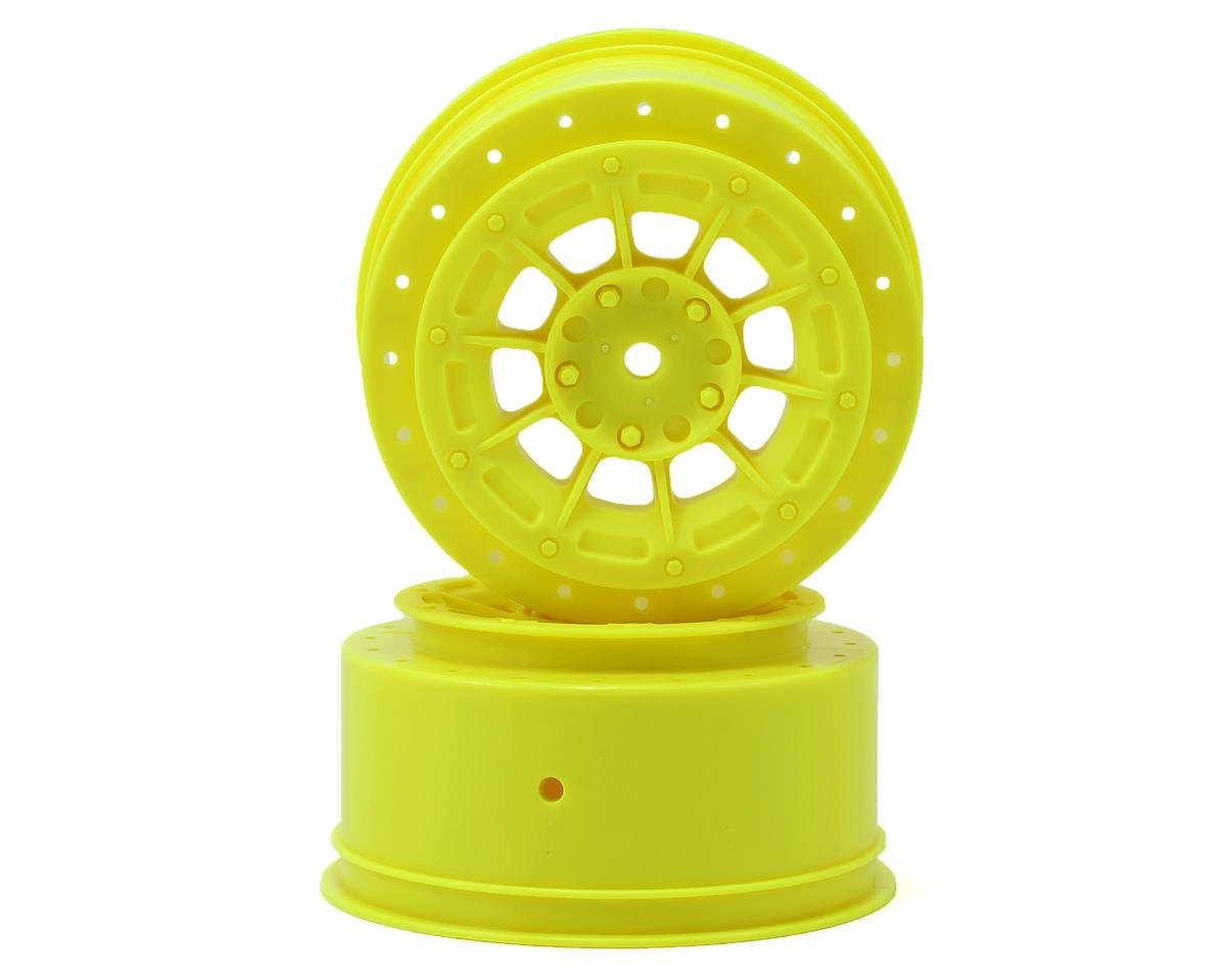 JConcepts 12mm Hex Hazard Short Course Wheels (Yellow) (2) (TEN-SCTE) (JCO3352Y)