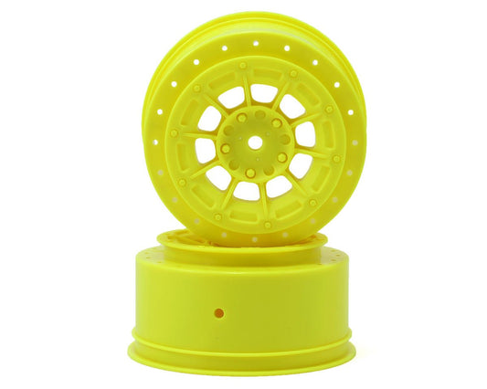 JConcepts 12mm Hex Hazard Short Course Wheels (Yellow) (2) (TEN-SCTE) (JCO3352Y)
