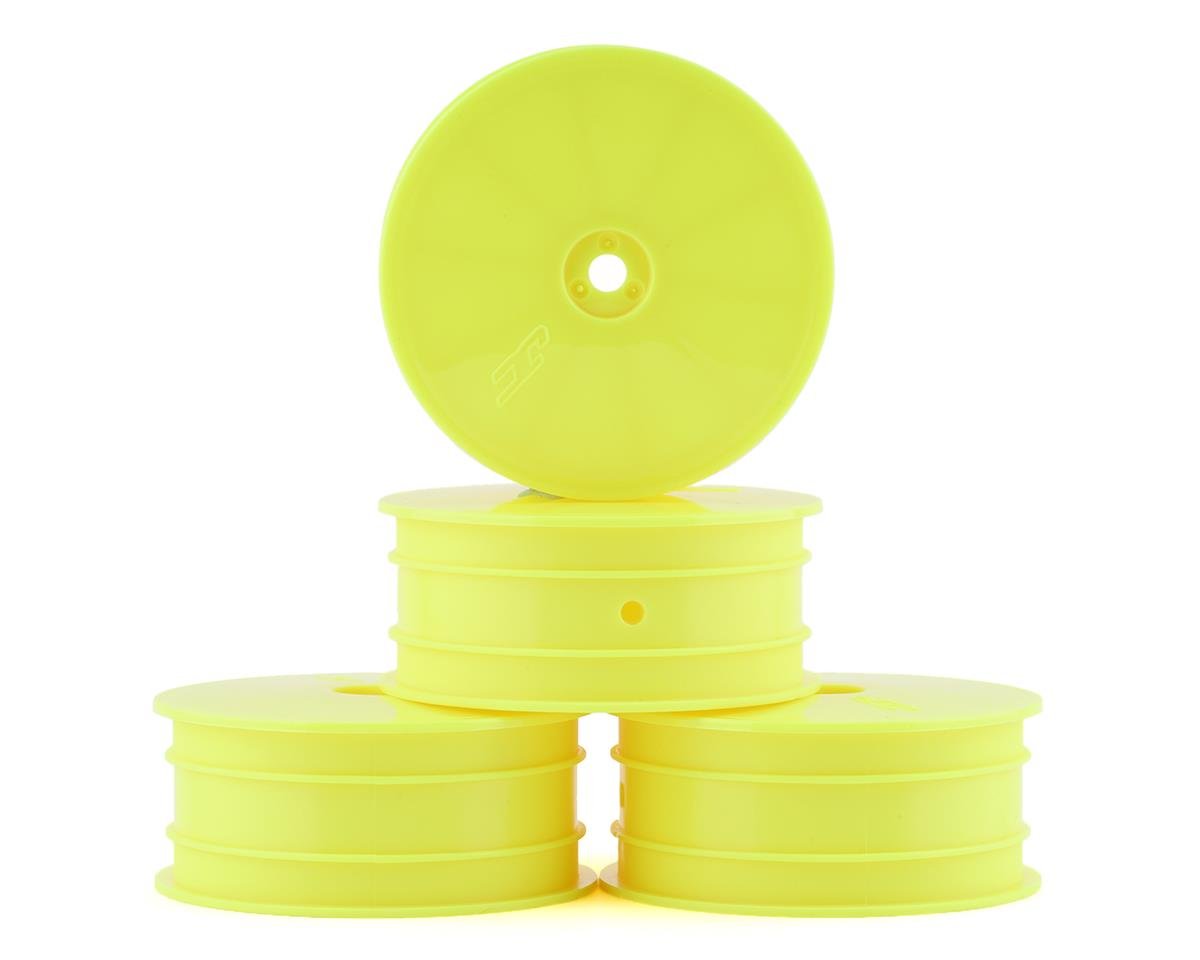 JConcepts 12mm Hex Mono 2.2 4WD Front Buggy Wheels (4) (Yellow) (JCO3353Y)