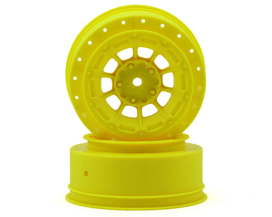 JConcepts 12mm Hex Hazard Front Wheel w/3mm Offset (Yellow) (2) (SC10B) (JCO3356Y)