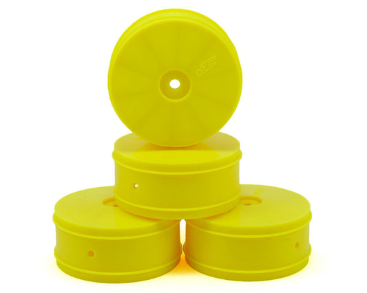 JConcepts 12mm Hex Bullet 60mm 4WD Front Buggy Wheels (4) (22-4) (Yellow) (JCO3367Y)