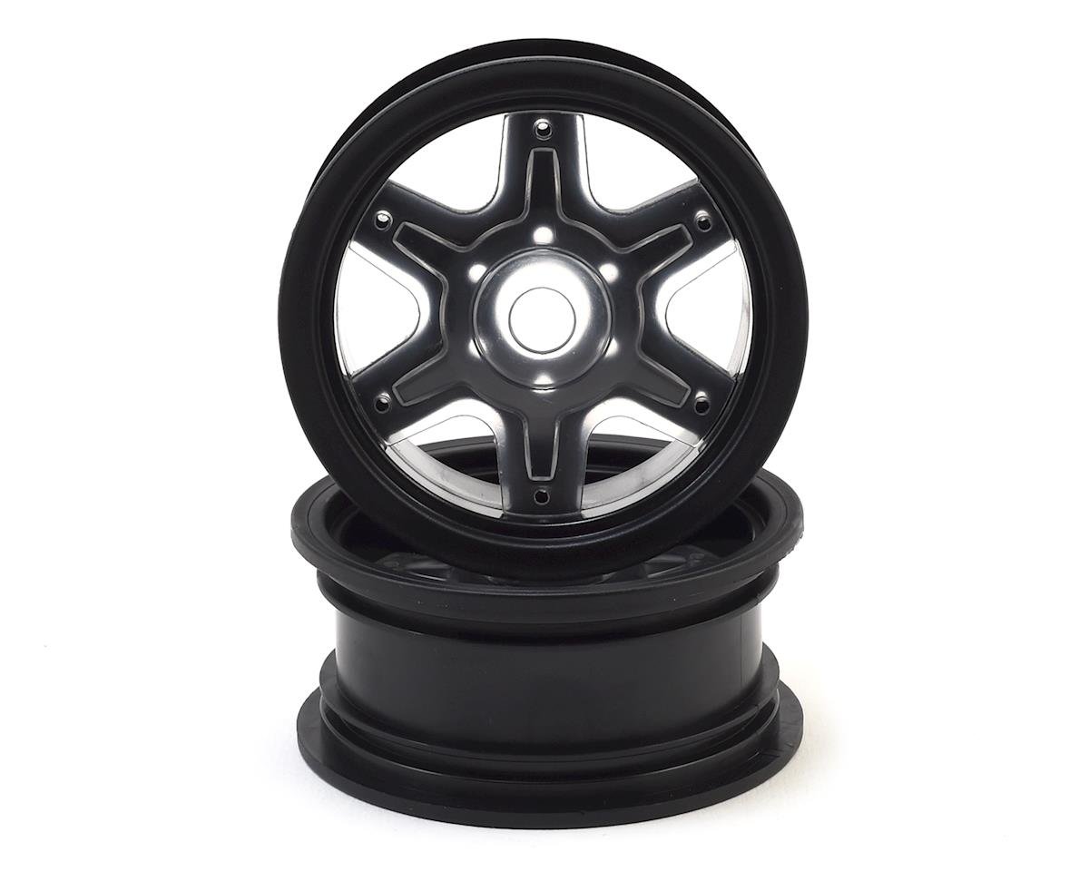 JConcepts 12mm Hex Dragon 2.6" Mega Truck Wheel w/Offset Adapters (Black) (2) (JCO3379B)
